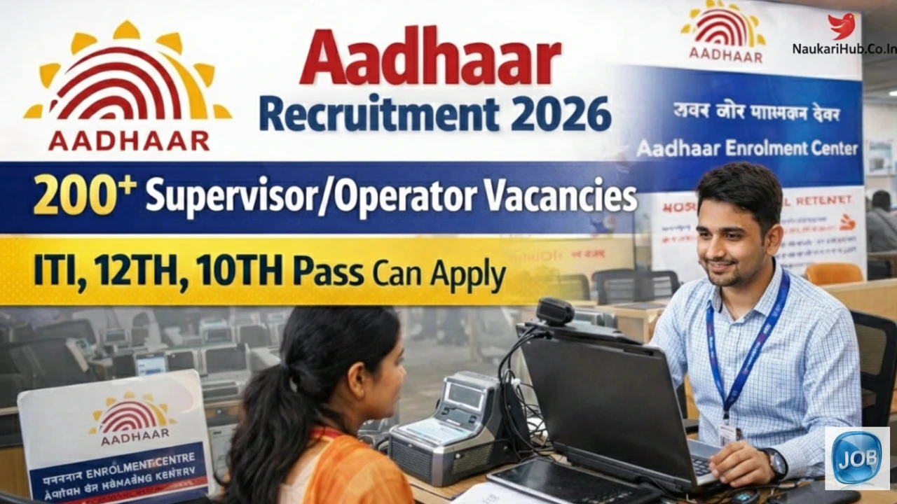 Aadhaar Supervisor/Operator Recruitment 2026