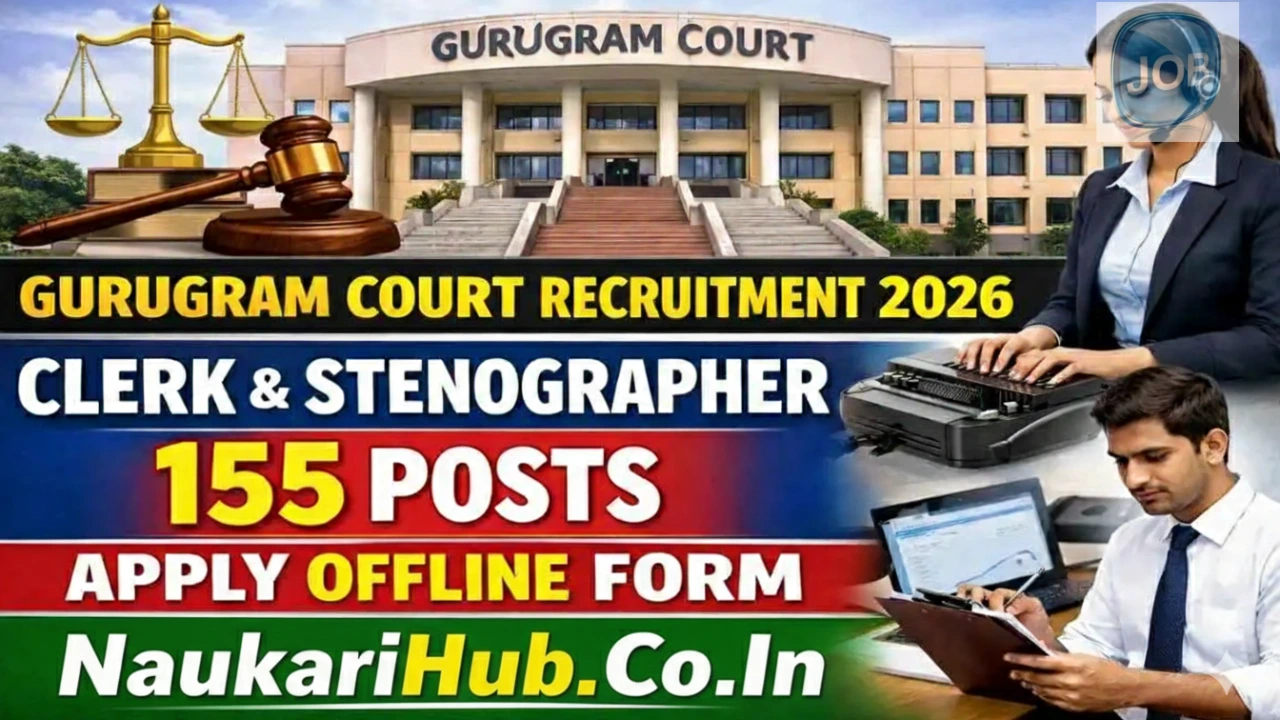 Gurugram Court Stenographer & Clerk Recruitment 2026