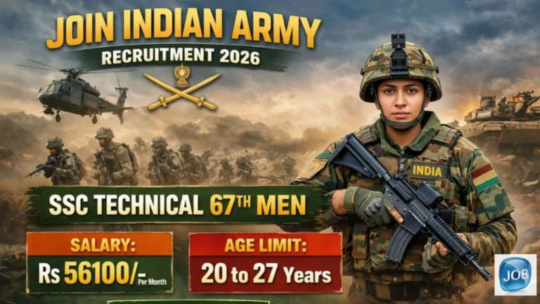 Indian Army SSC Tech Men Recruitment 2026