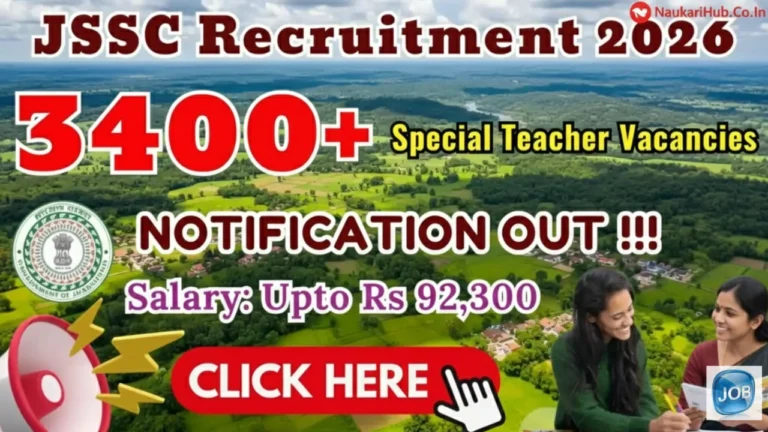 JSSC Special Teacher Recruitment 2026