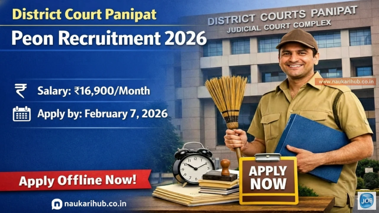 Panipat District Court Peon Recruitment 2026