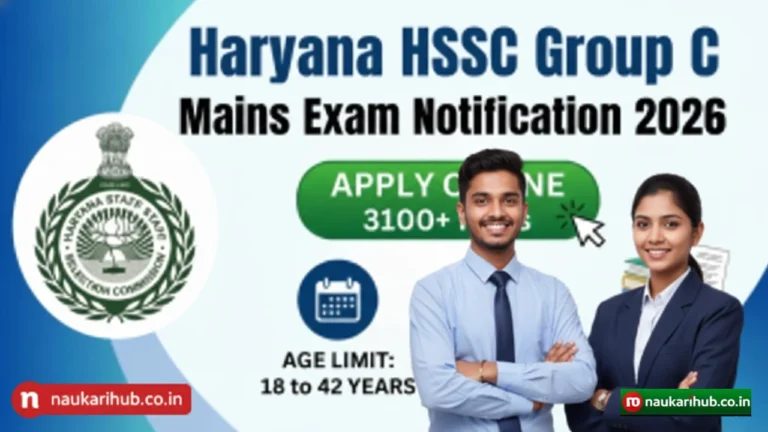 Haryana HSSC Group C Mains Recruitment 2026